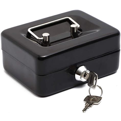 metal box for safe keeping|lockable money boxes.